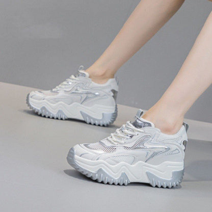 Damen Sneaker Chunky atmungsaktives Mesh