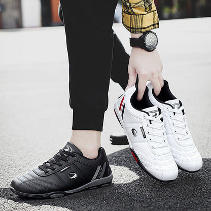Herren Sneaker Sportlich Rutschfeste Laufsohle Schwarz - Norvielle