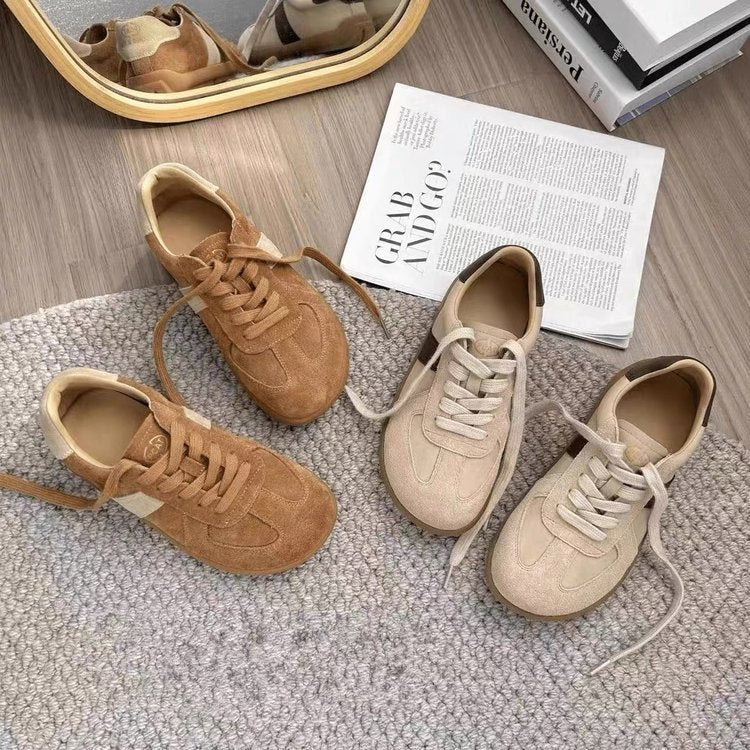 Damen Sneaker Veloursleder Bequem