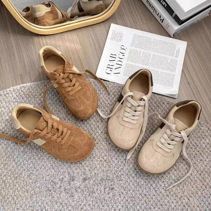 Damen Sneaker Veloursleder Bequem
