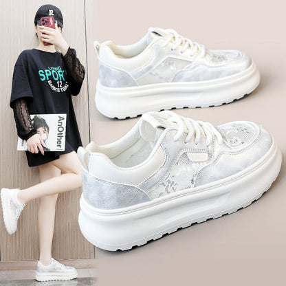 Damen Sneaker Chunky Bequem Mesh