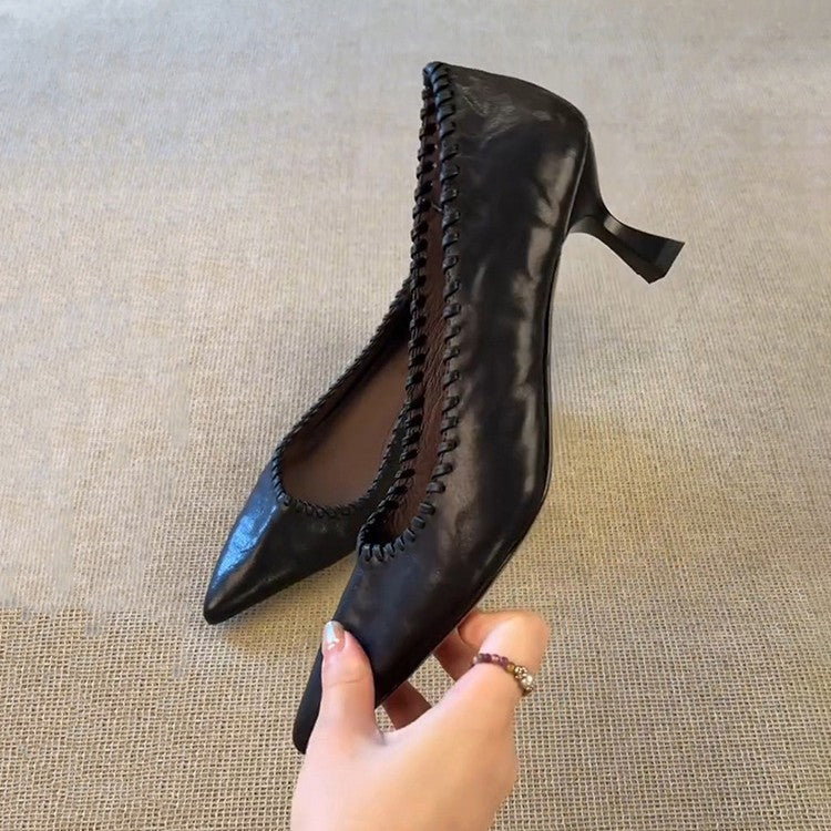 Damen High Heels Spitze Riemen Elegant