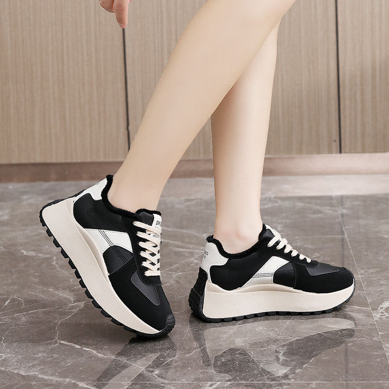 Damen High- Sneaker Warmfleece
