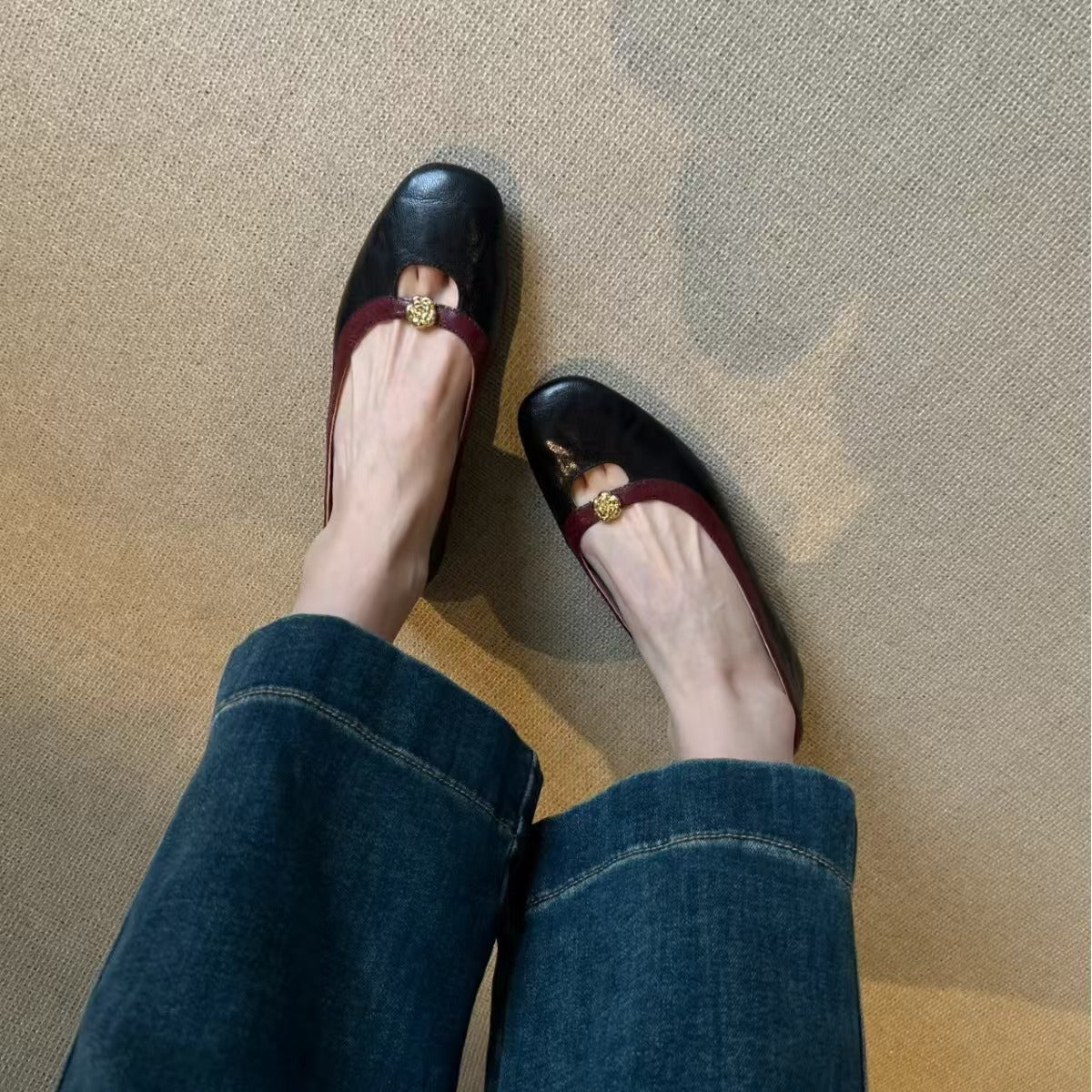 Damen Ballerinas Elegante Flats