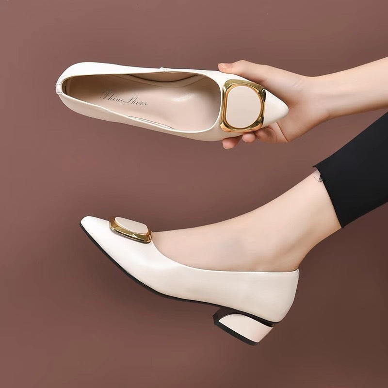 Damen Hochhackige Pumps Glänzend Metallic Schmuckdetails