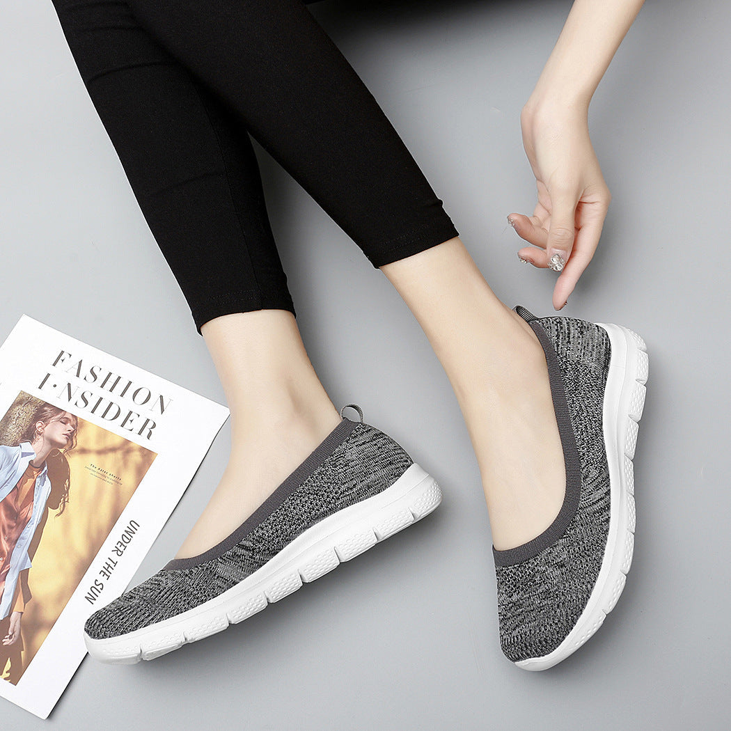 Damen Strickslipper Warm Bequem für Alltag