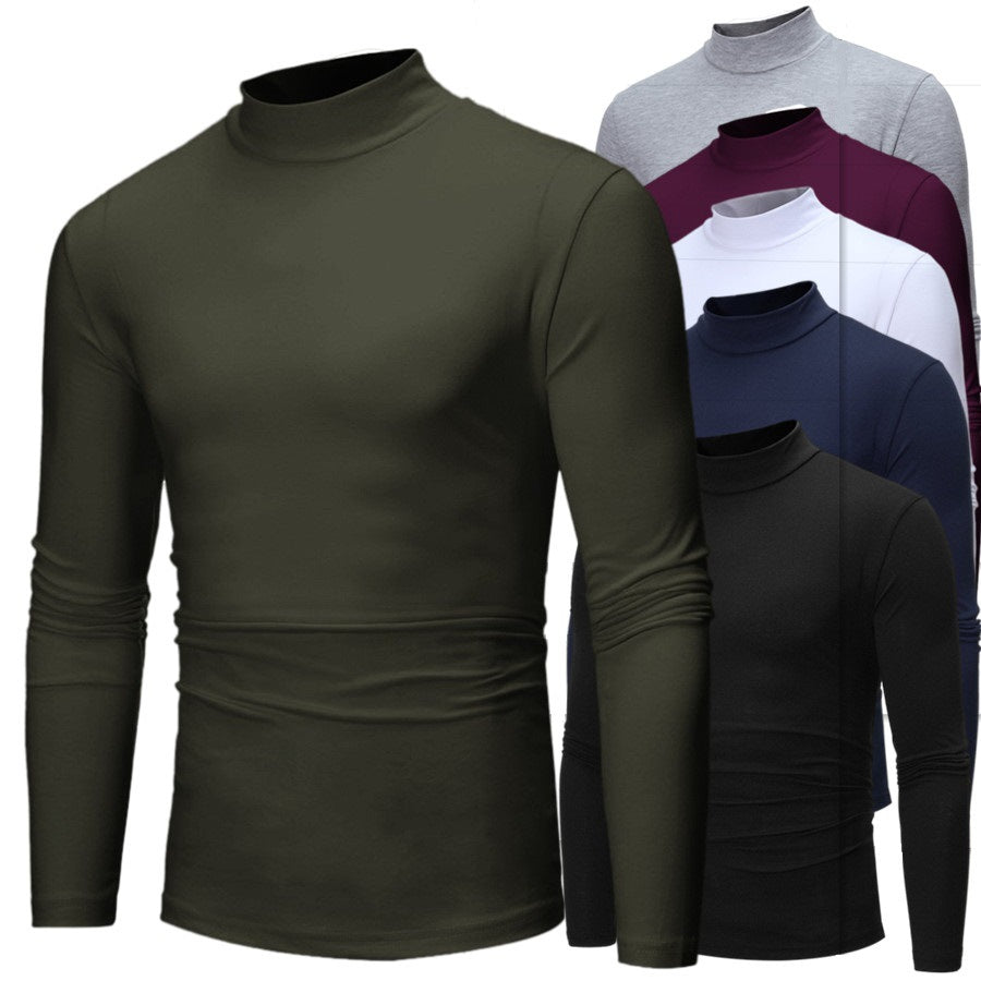 Herren Langarm T-Shirt Modern Slim Fit Kragen - Norvielle