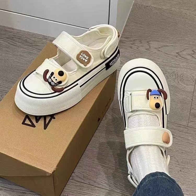 Damen Sneaker Sportlich Bequem Klettverschluss