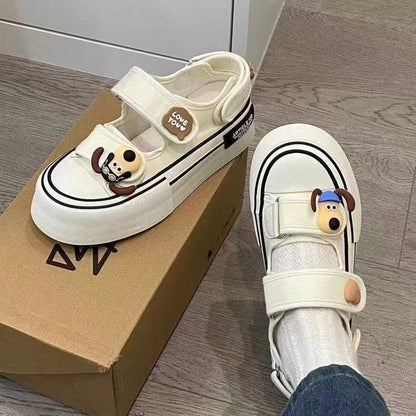 Damen Sneaker Sportlich Bequem Klettverschluss