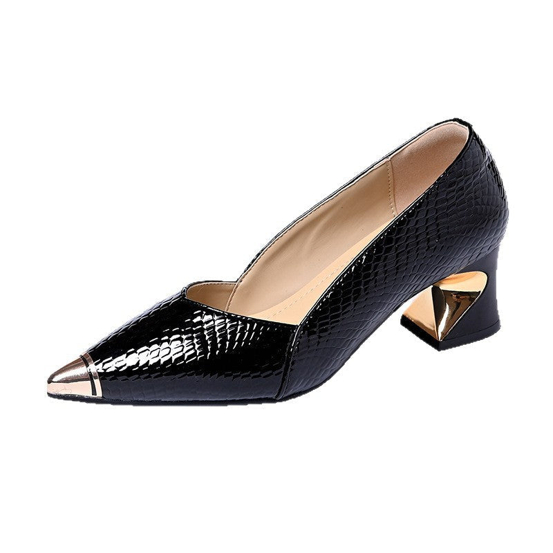 Damen Hochhackige Pumps Geometrischer Absatz Elegant