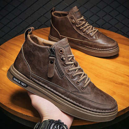 Damen Sneaker Hoch Sportlich Mit Reißverschluss