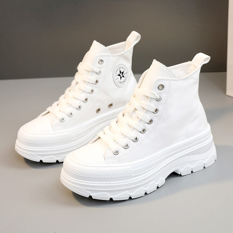 Damen Sportschuhe Hohe Sneaker Robust Mit Profilsohle