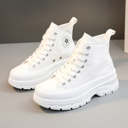 Damen Sportschuhe Hohe Sneaker Robust Mit Profilsohle