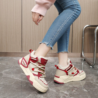 Damen High- Sneaker Bequem Mit Dämpfung