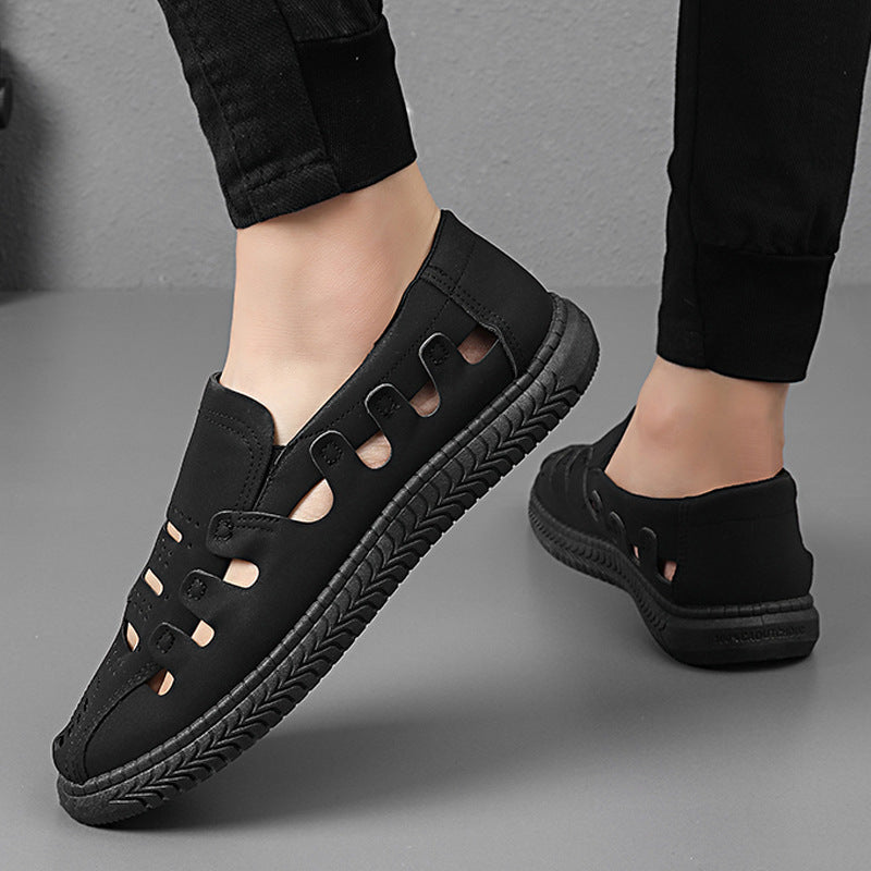 Damen Sandalen Atmungsaktives Leder Sommer