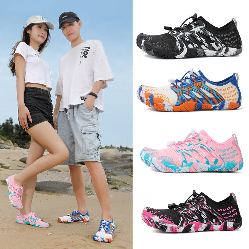 Damen Laufschuhe Wasserfest Schnellschnürsystem Rutschfest