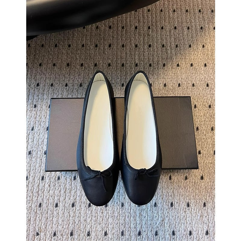 Damen Ballerinas mit Schleifen Detail Komfortabel