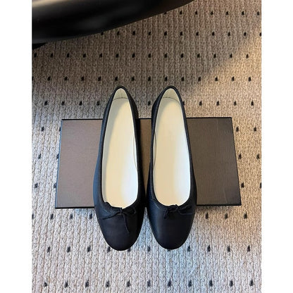 Damen Ballerinas mit Schleifen Detail Komfortabel