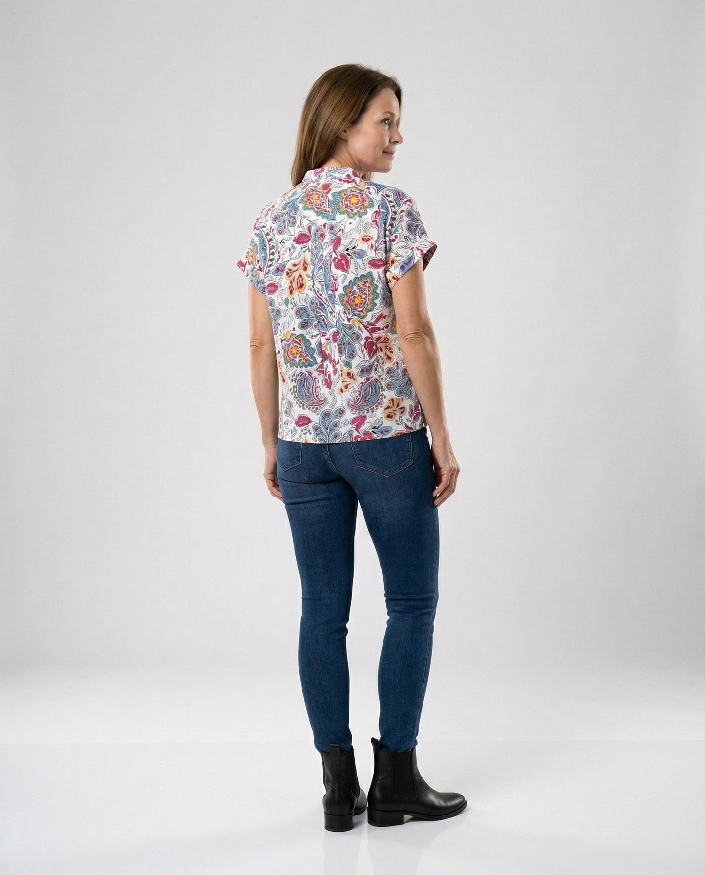 Damen Bluse Sommer Floral Leicht