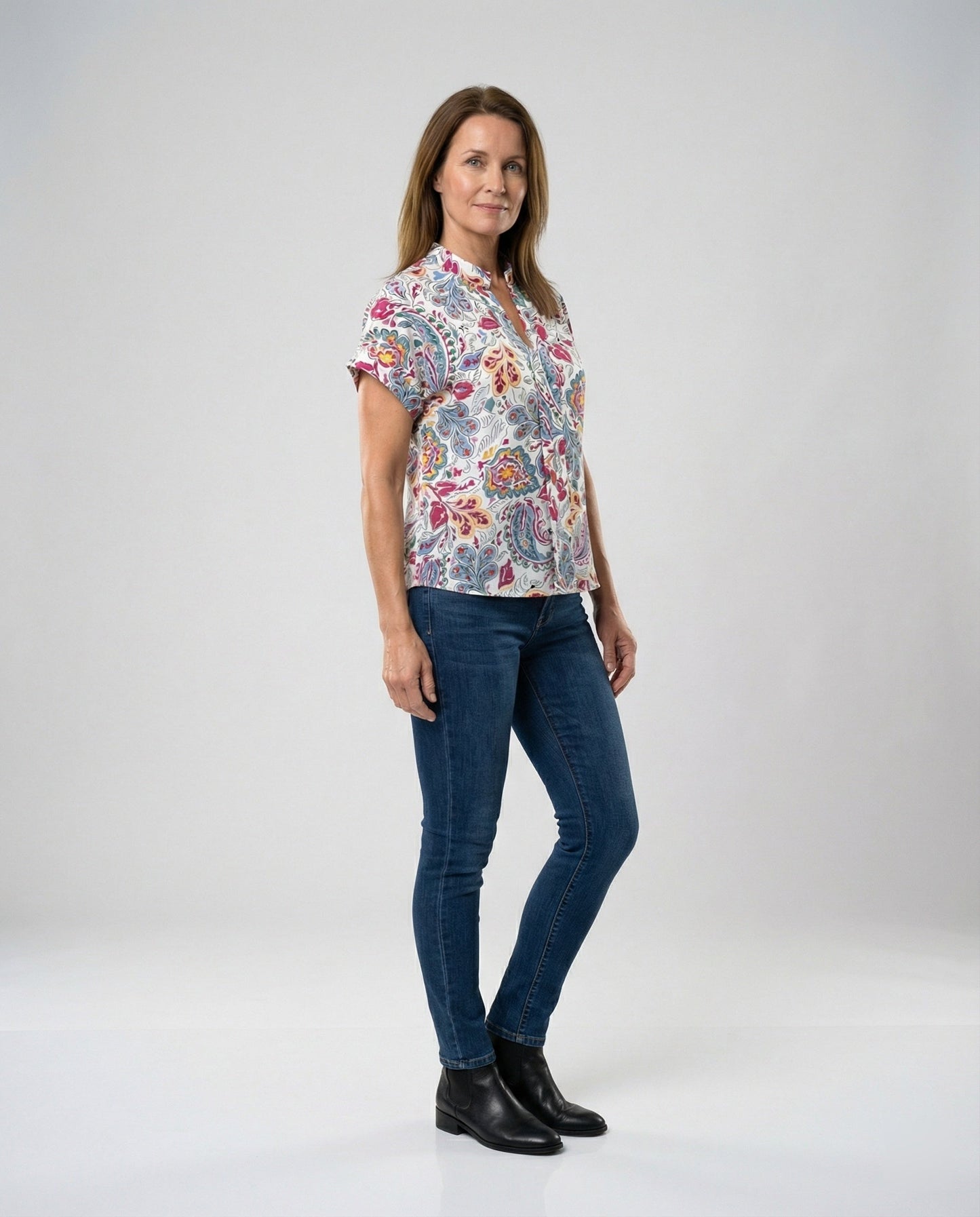 Damen Bluse Sommer Floral Leicht