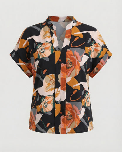 Damen Bluse Sommer Floral Leicht