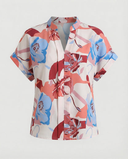 Damen Bluse Sommer Floral Leicht