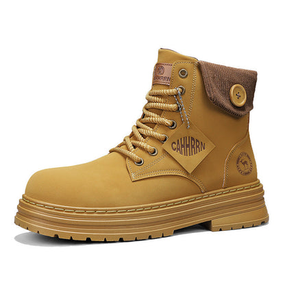 Damen Winterstiefel Gepolstert Warm Knopfverschluss