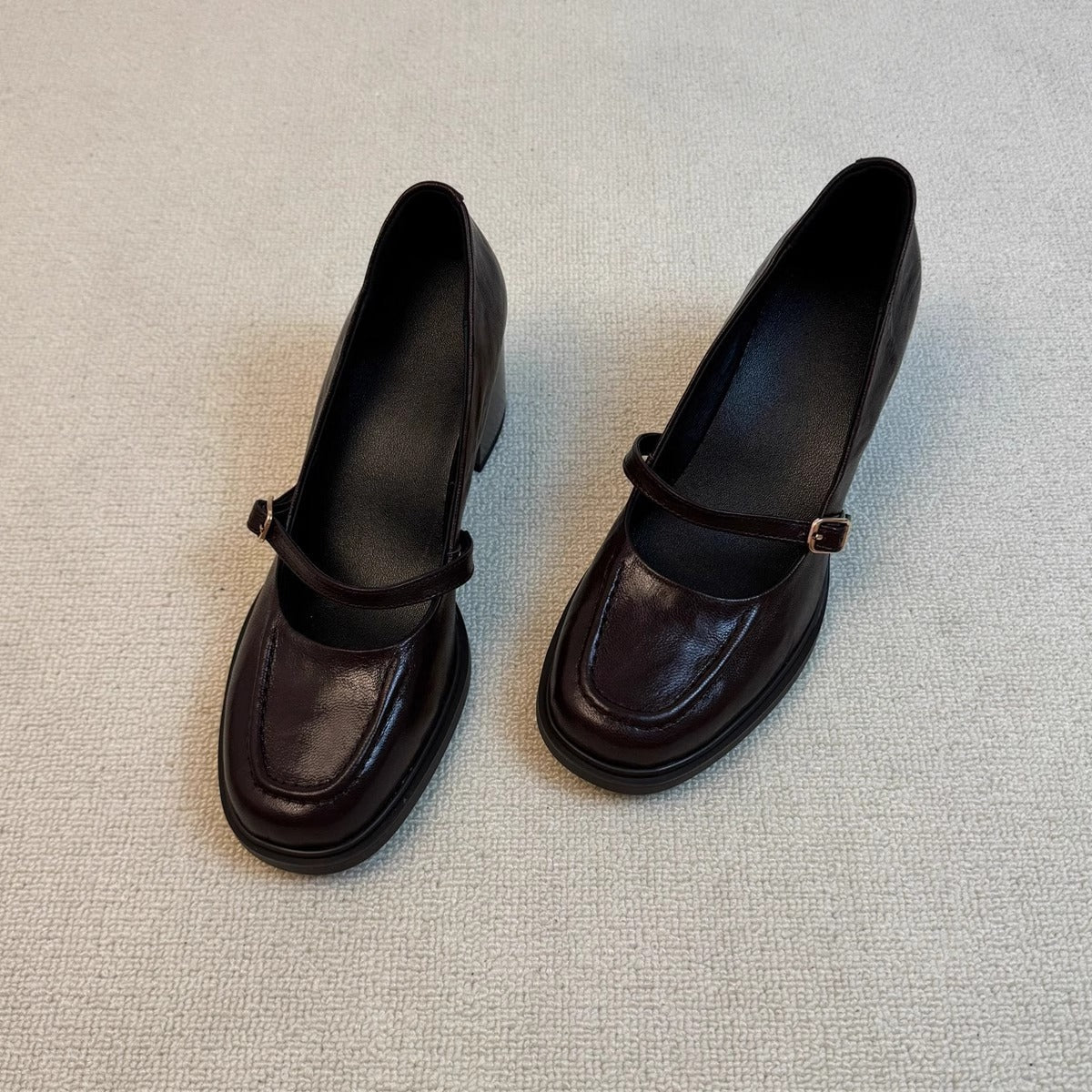 Damen Ballerinas Elegante Riemenverschluss