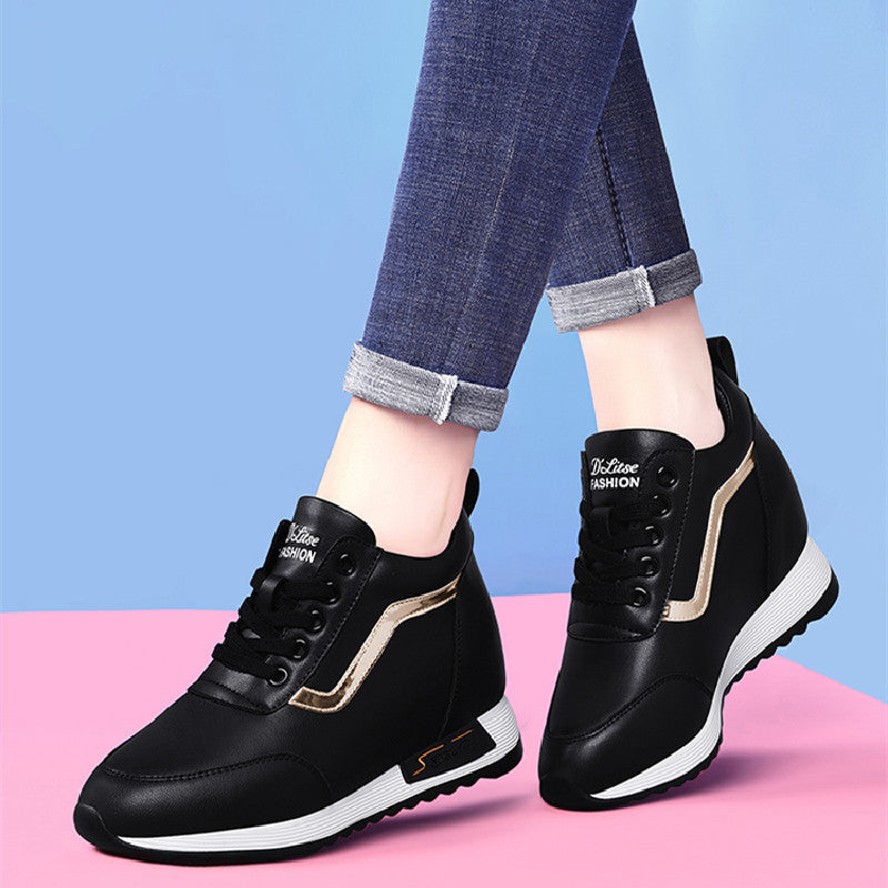 Damen Sneaker Plateau Sohle Hoch Modisch