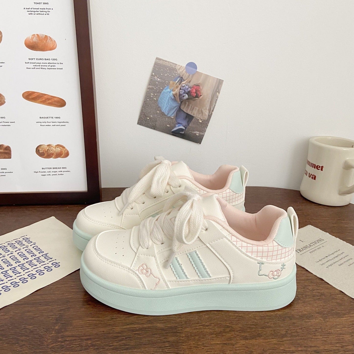 Damen Sneaker Weich Bequem Süßes Motiv
