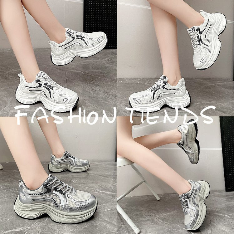 Damen Laufschuhe Sneaker Glänzend Dämpfend