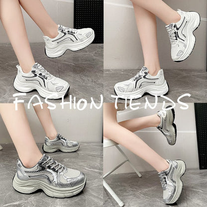 Damen Laufschuhe Sneaker Glänzend Dämpfend