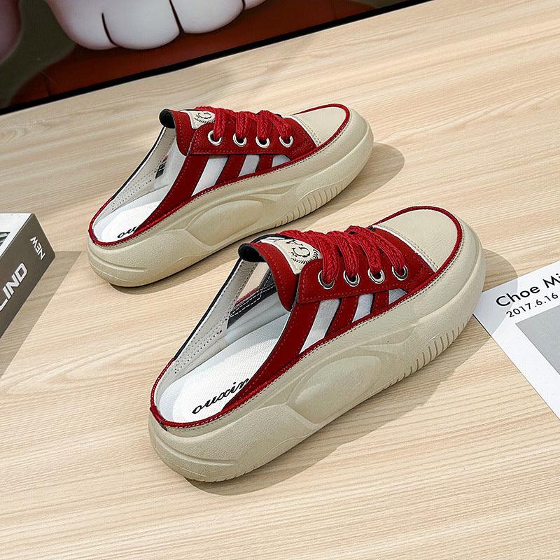 Damen Slingback Sneaker Atmungsaktives Mesh Rutschfest