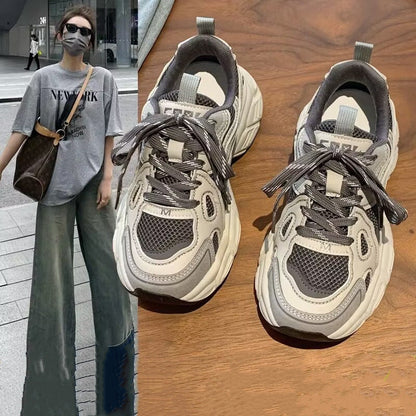 Damen Sneaker Sportlich Komfortabel Weiches Innenleben - Norvielle
