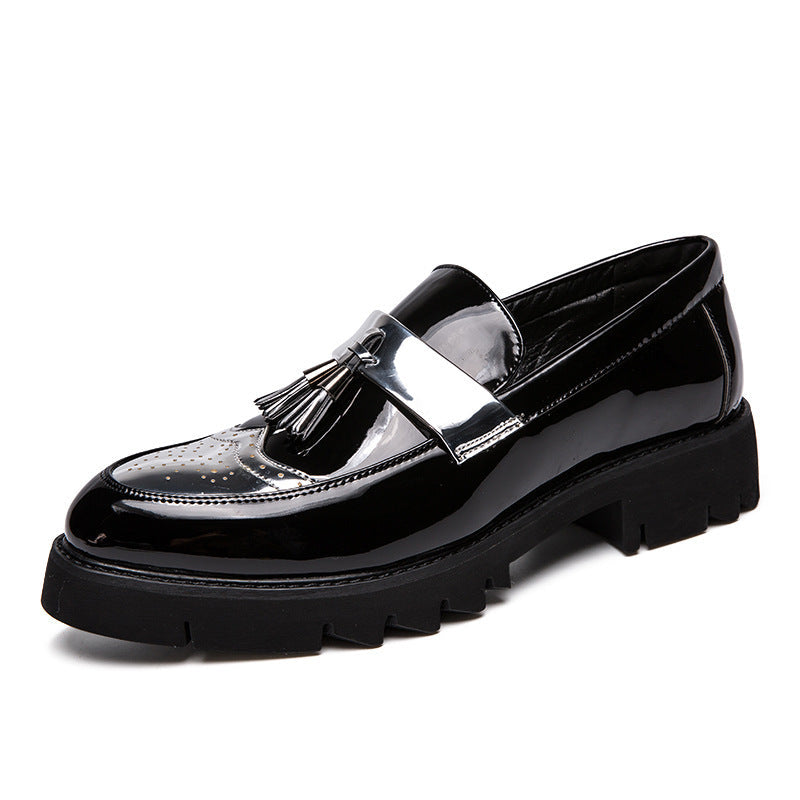 Damen Mokassins Elegante Quasten Glänzend