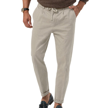 Herren Slim-Fit-Hose Elegant Alltag