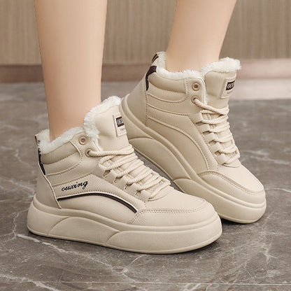 Damen Sneaker Weiches Innenfutter Flauschig