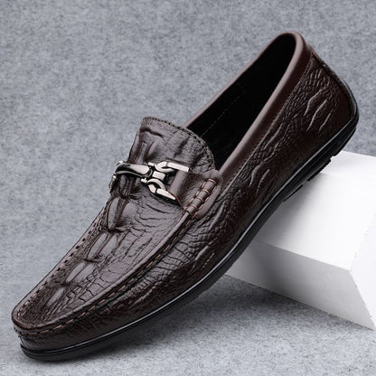 Herren Leder Mokassins Elegant