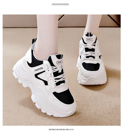 Damen Sneaker Bequem Chunky Mesh Schuhe