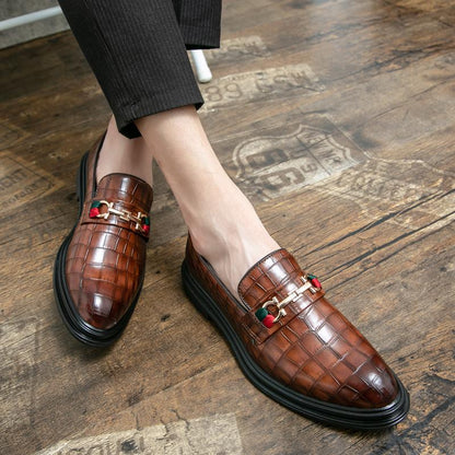 Herren Loafers Elegantes Leder