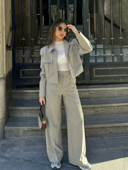Damen Businessanzug Zweiteiler Modern Chic - Norvielle