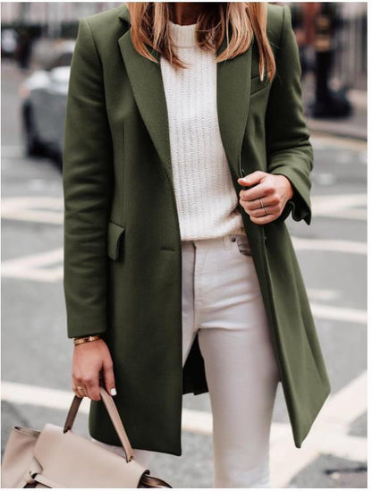 Damen Langblazer Elegant Modern