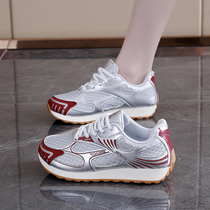 Damen Laufschuhe Atmungsaktives Netz Leicht Rutschfest