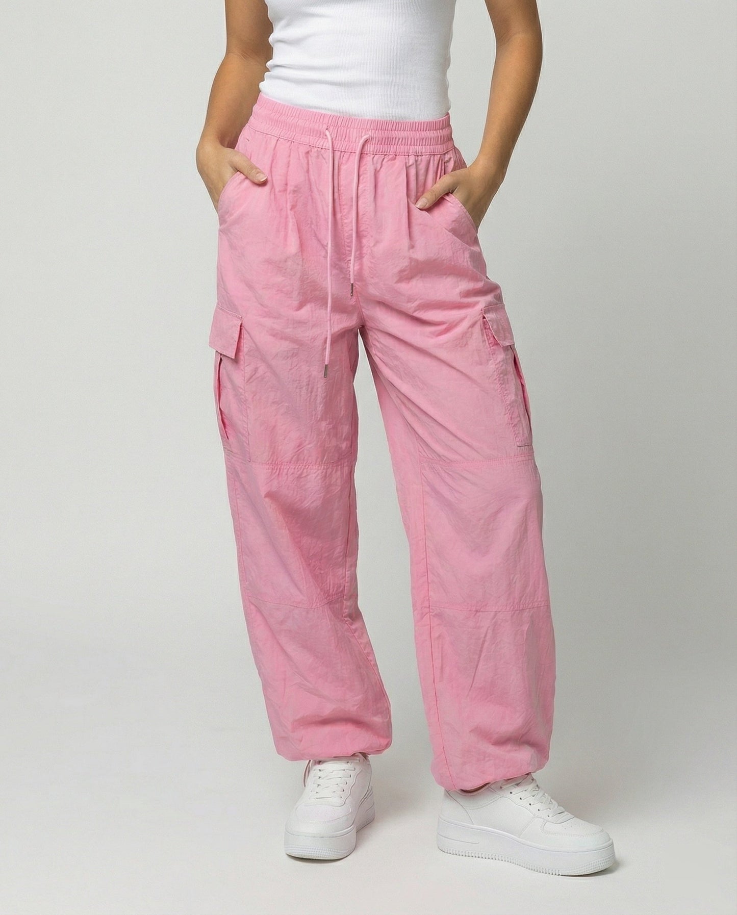 Damen Hochgeschnittene Cargohose Elastisch Bequem - Norvielle