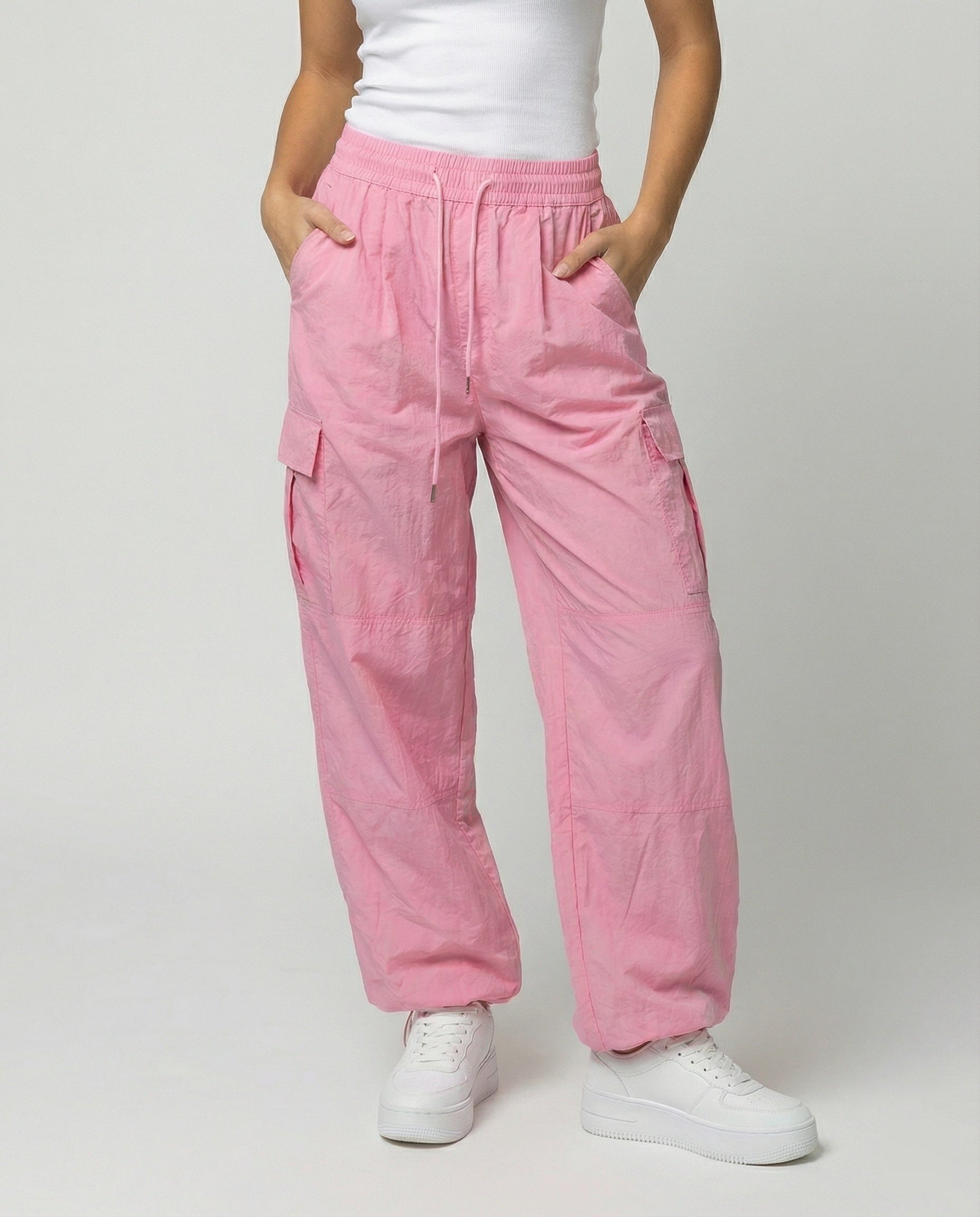 Damen Hochgeschnittene Cargohose Elastisch Bequem - Norvielle