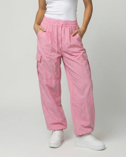 Damen Hochgeschnittene Cargohose Elastisch Bequem - Norvielle