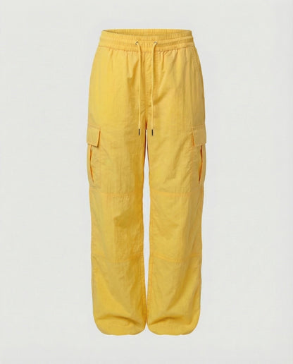 Damen Hochgeschnittene Cargohose Elastisch Bequem