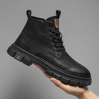 Damen Lederstiefeletten Rutschfest