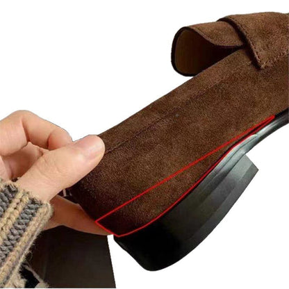 Damen Mokassins Weiches Wildleder Klassisch