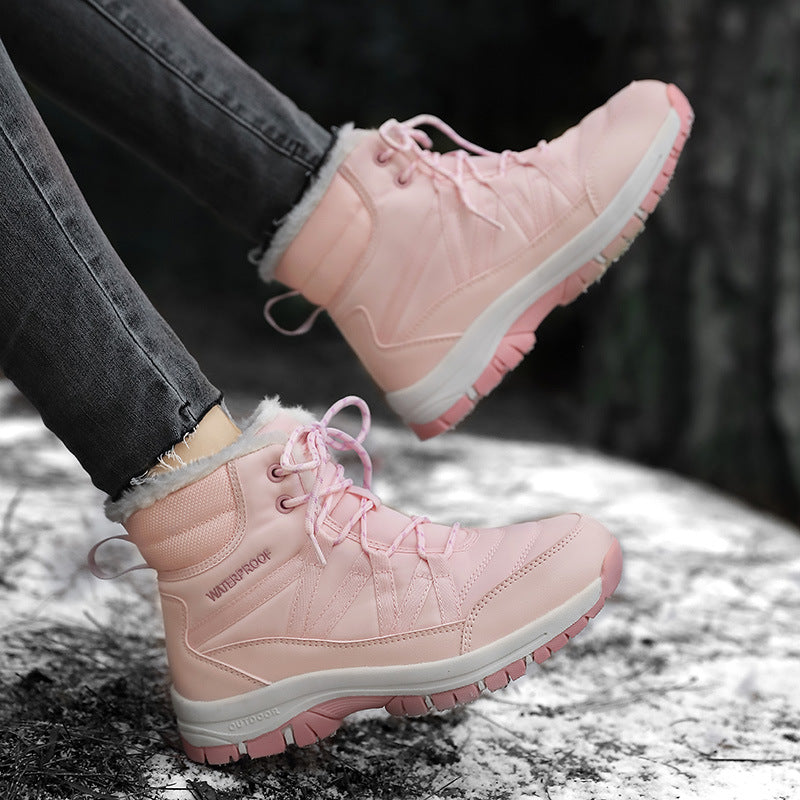 Damen Winterstiefel Isoliert Rutschfest Wasserdicht